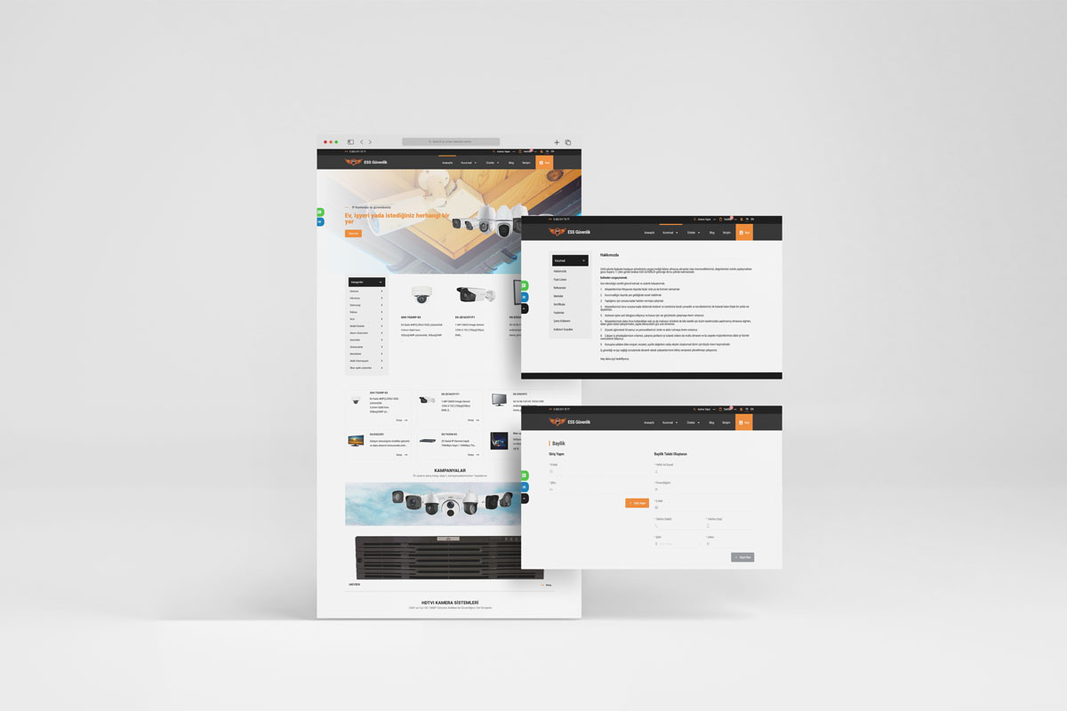 ESS Güvenlik Sistemleri Web Sitesi ve Bayilik Sistemi Tamamlandı