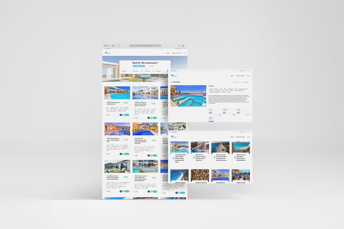 Villa Booking İçin Özel Web Site Tasarımı ve SEO Çözümleri