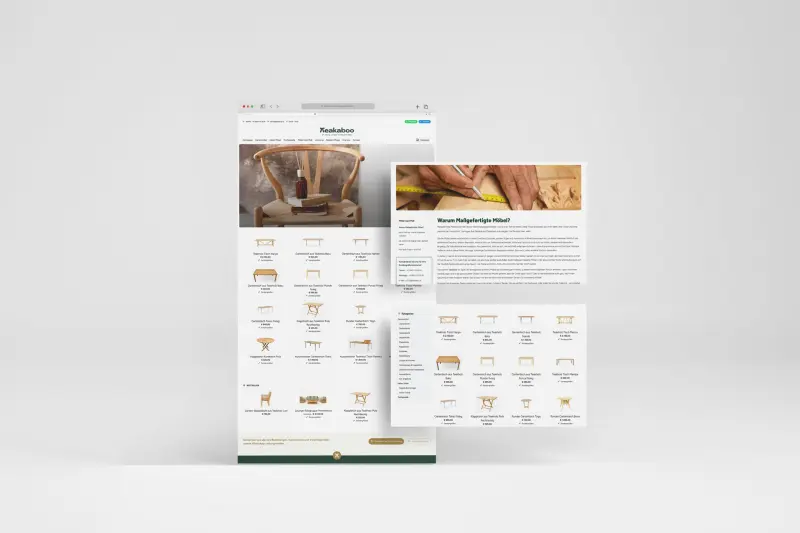 Teakaboo Ahşap Ürünler için Modern Online Sipariş Sistemi