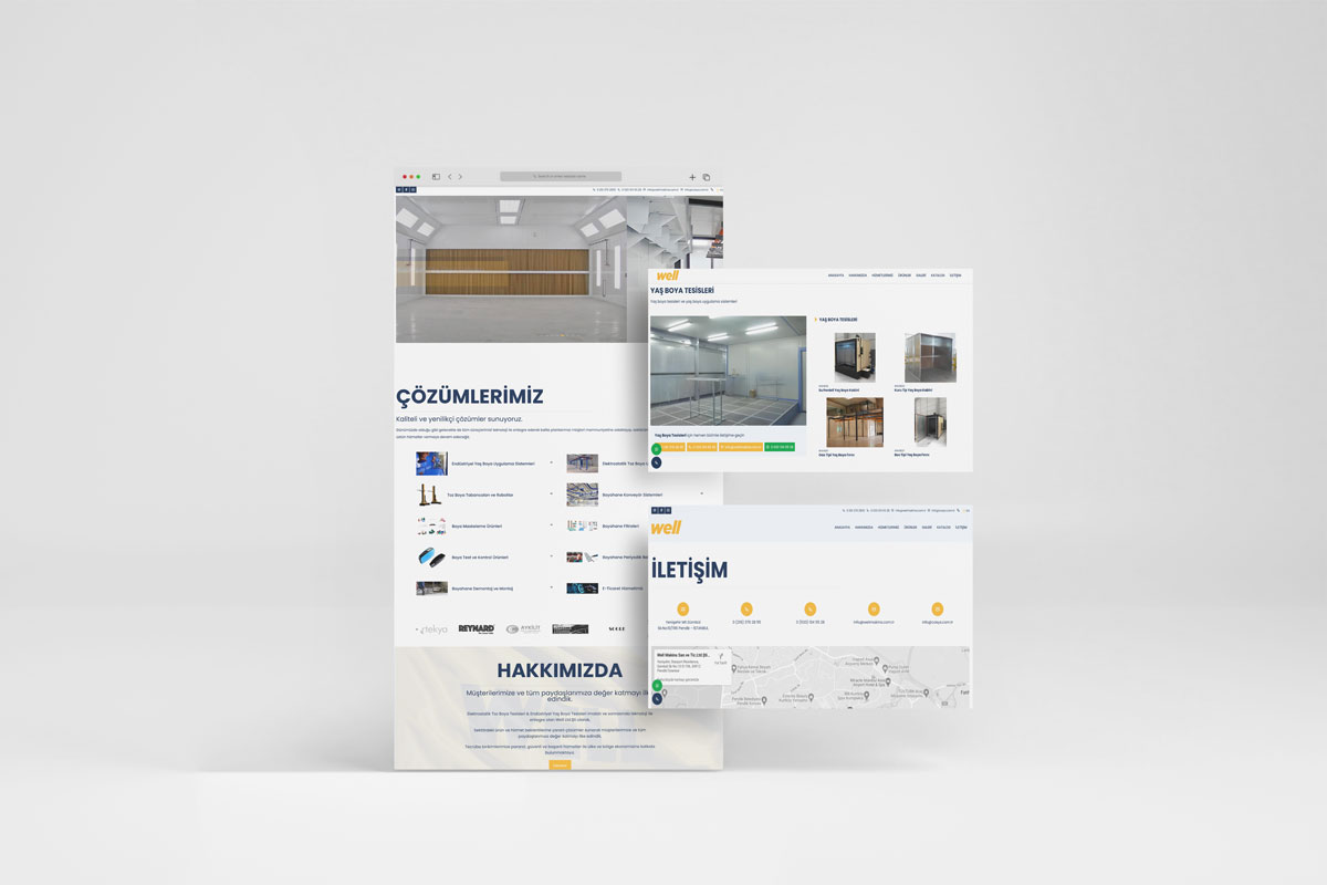Well Makina Pendik Web Site Tasarımı